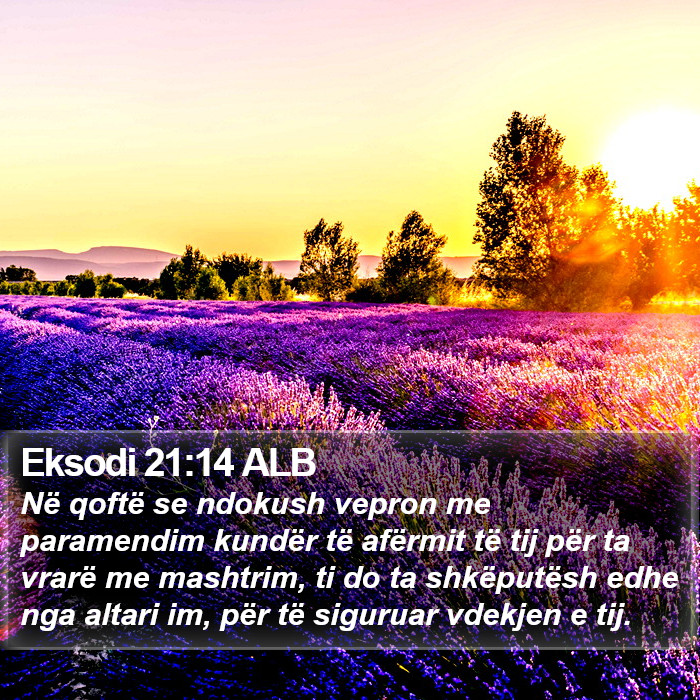 Eksodi 21:14 ALB Bible Study