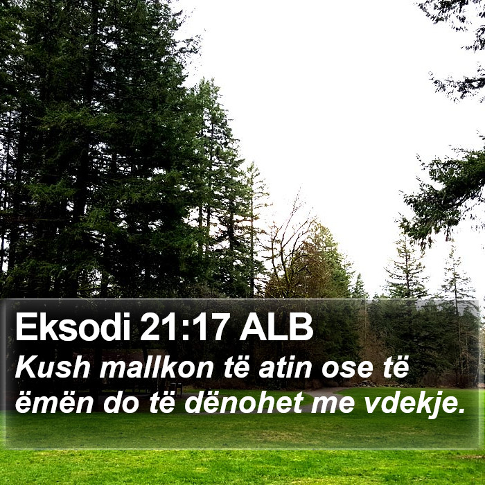 Eksodi 21:17 ALB Bible Study