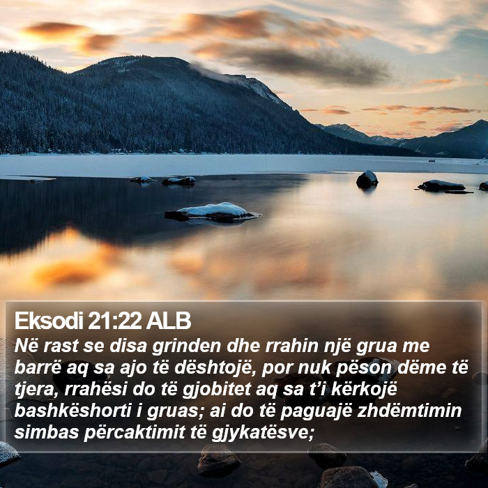 Eksodi 21:22 ALB Bible Study