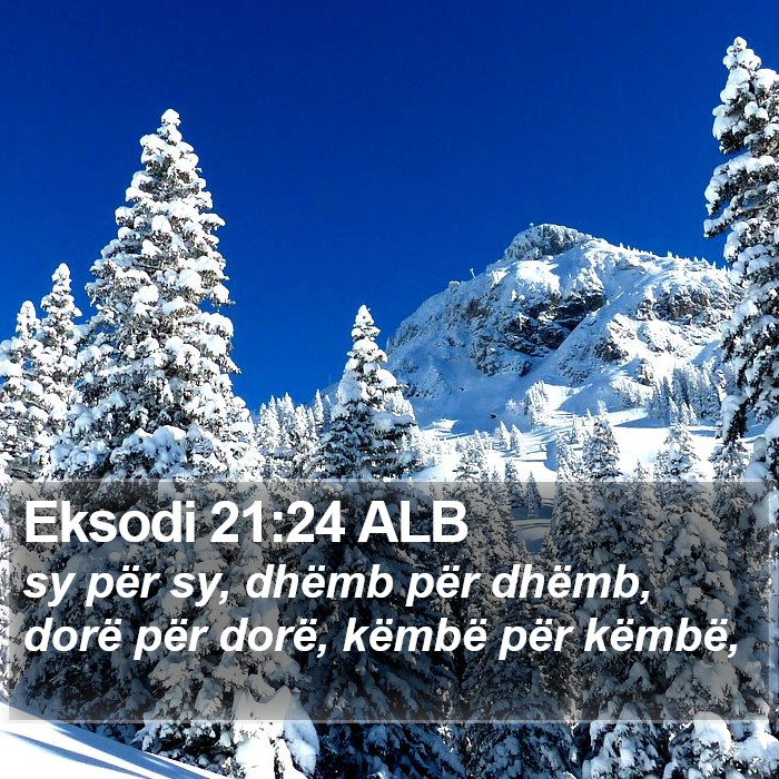 Eksodi 21:24 ALB Bible Study