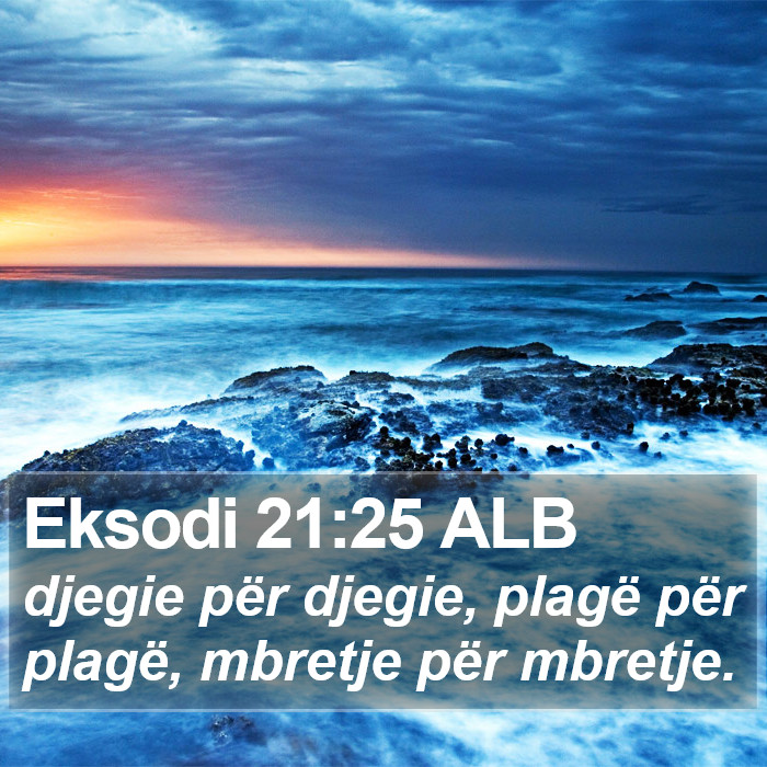 Eksodi 21:25 ALB Bible Study