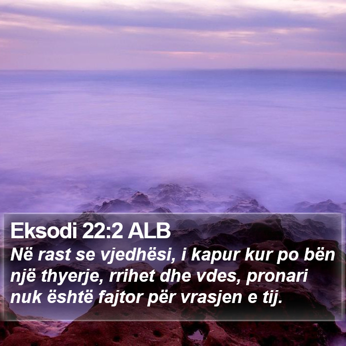 Eksodi 22:2 ALB Bible Study