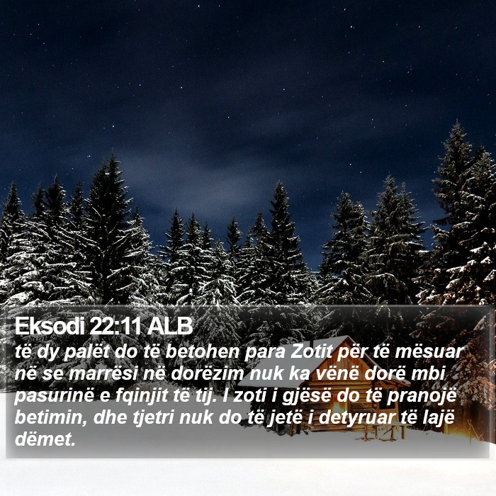Eksodi 22:11 ALB Bible Study