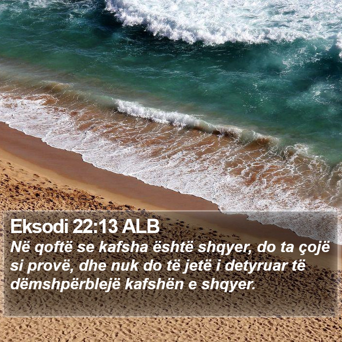 Eksodi 22:13 ALB Bible Study