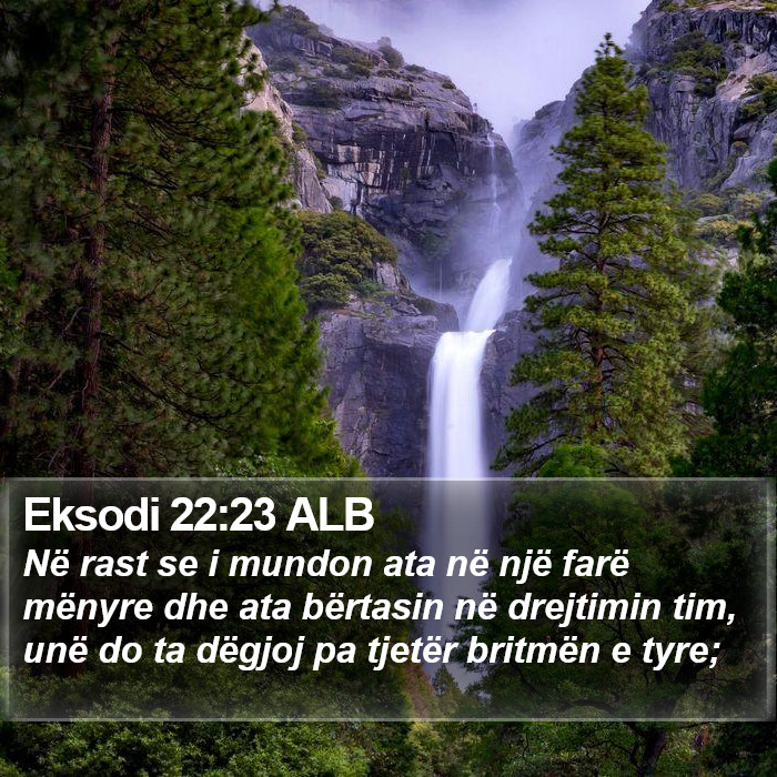 Eksodi 22:23 ALB Bible Study