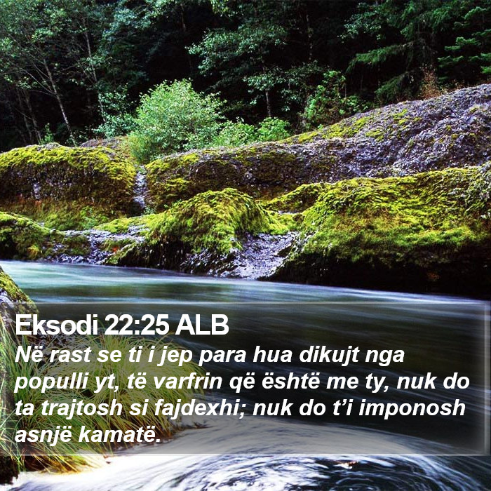 Eksodi 22:25 ALB Bible Study