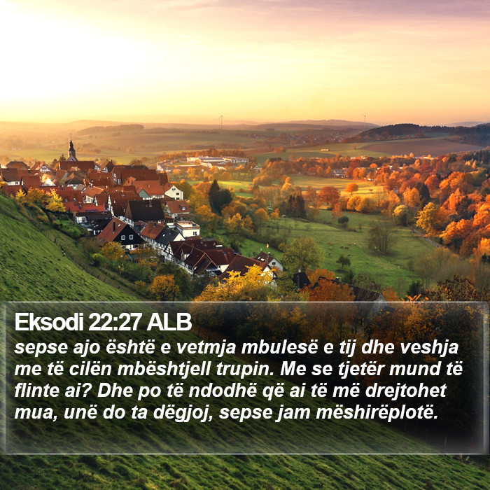 Eksodi 22:27 ALB Bible Study