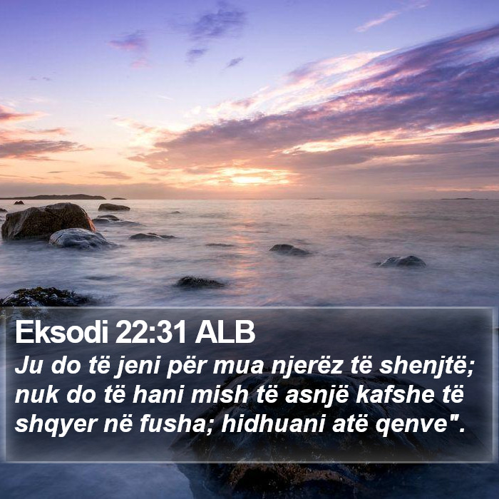 Eksodi 22:31 ALB Bible Study