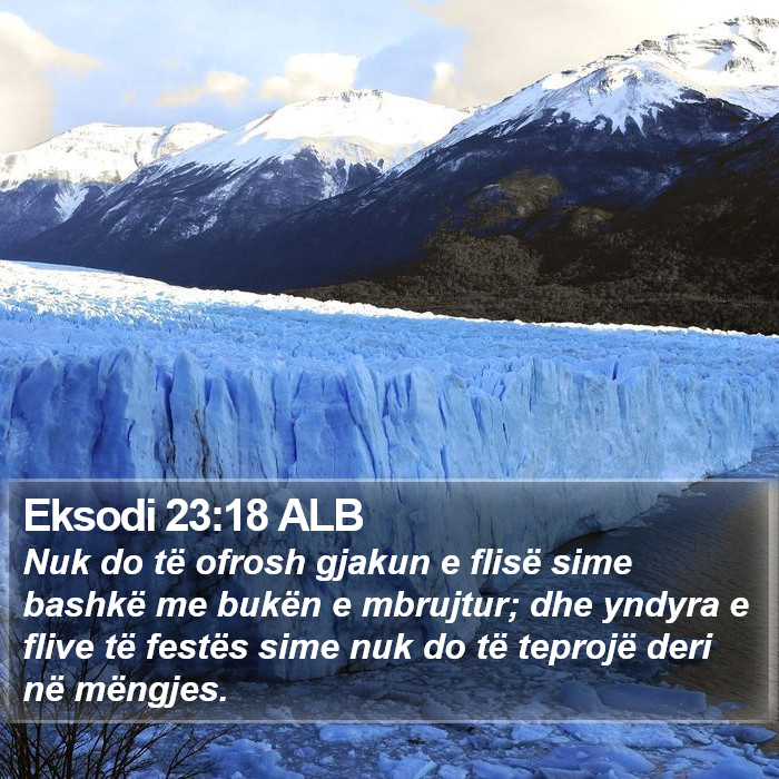 Eksodi 23:18 ALB Bible Study