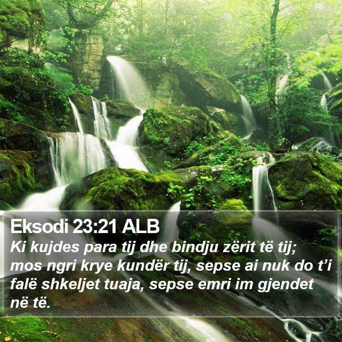 Eksodi 23:21 ALB Bible Study