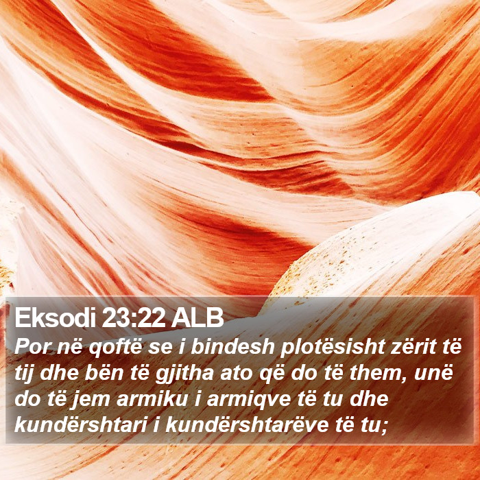 Eksodi 23:22 ALB Bible Study