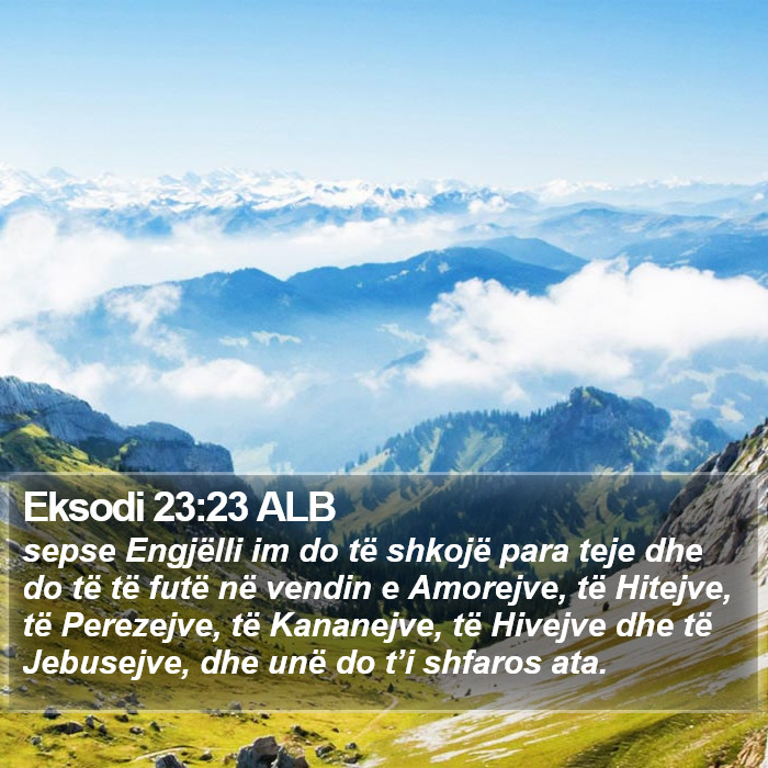 Eksodi 23:23 ALB Bible Study