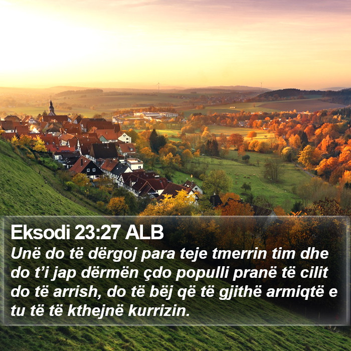 Eksodi 23:27 ALB Bible Study