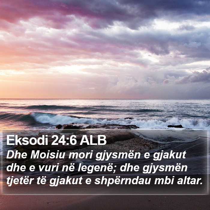 Eksodi 24:6 ALB Bible Study