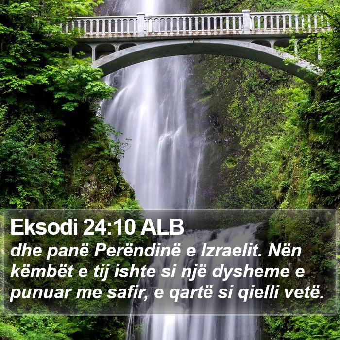 Eksodi 24:10 ALB Bible Study