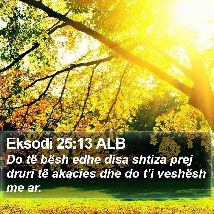 Eksodi 25:13 ALB Bible Study
