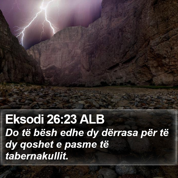 Eksodi 26:23 ALB Bible Study