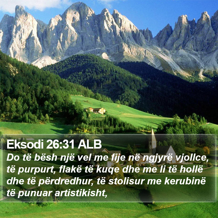 Eksodi 26:31 ALB Bible Study