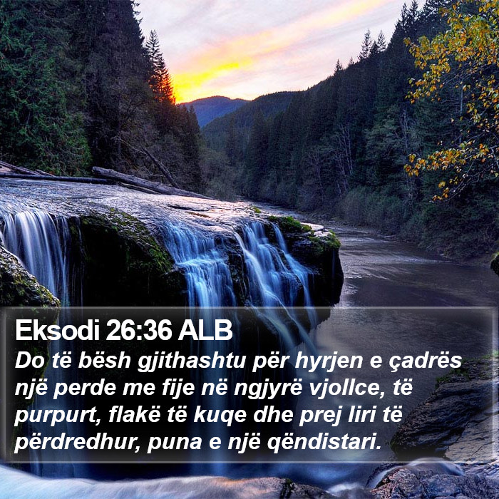 Eksodi 26:36 ALB Bible Study