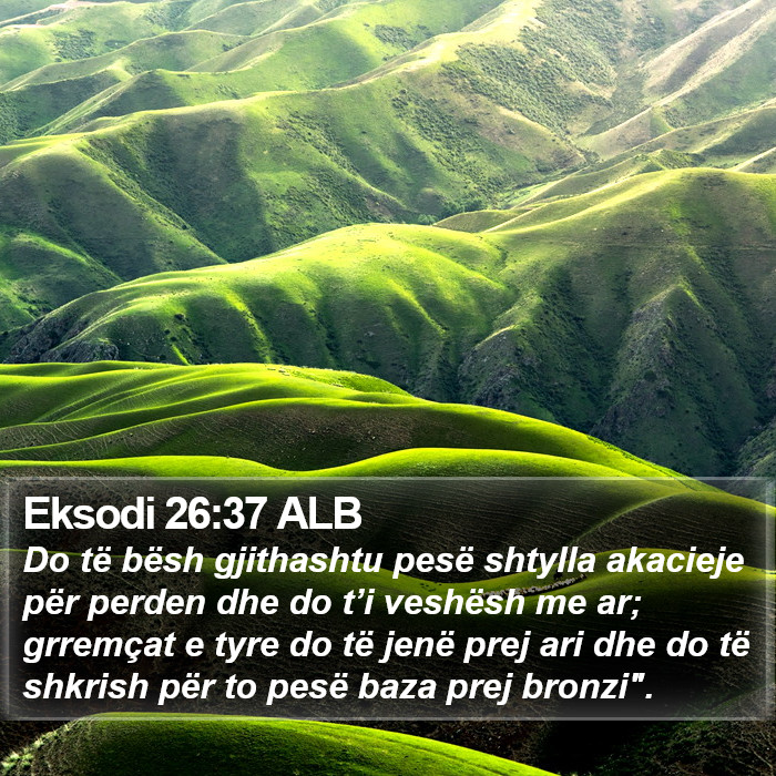 Eksodi 26:37 ALB Bible Study