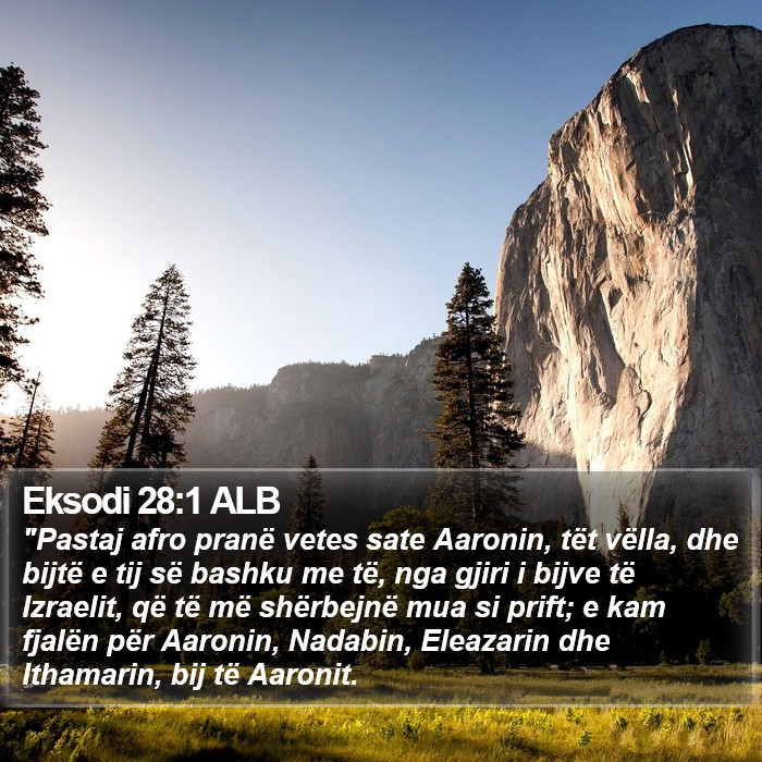 Eksodi 28:1 ALB Bible Study