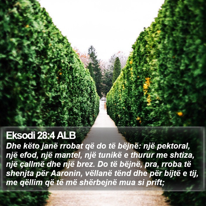 Eksodi 28:4 ALB Bible Study