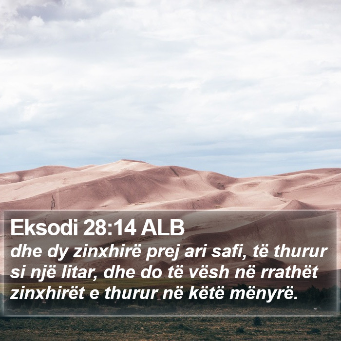 Eksodi 28:14 ALB Bible Study