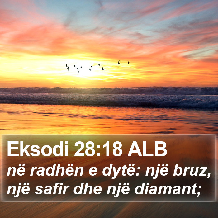 Eksodi 28:18 ALB Bible Study