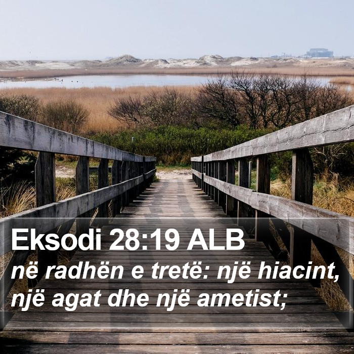 Eksodi 28:19 ALB Bible Study