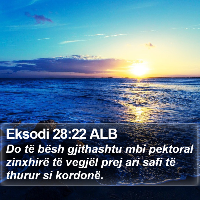 Eksodi 28:22 ALB Bible Study