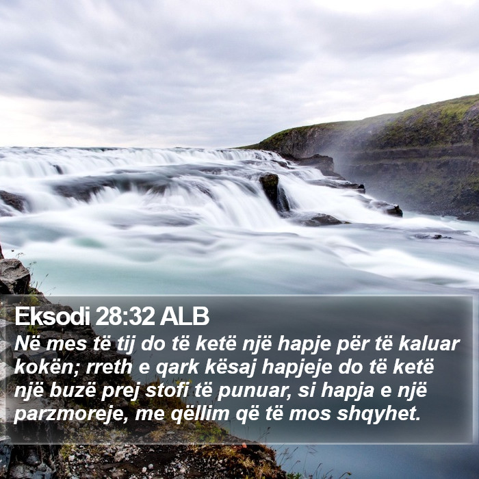 Eksodi 28:32 ALB Bible Study