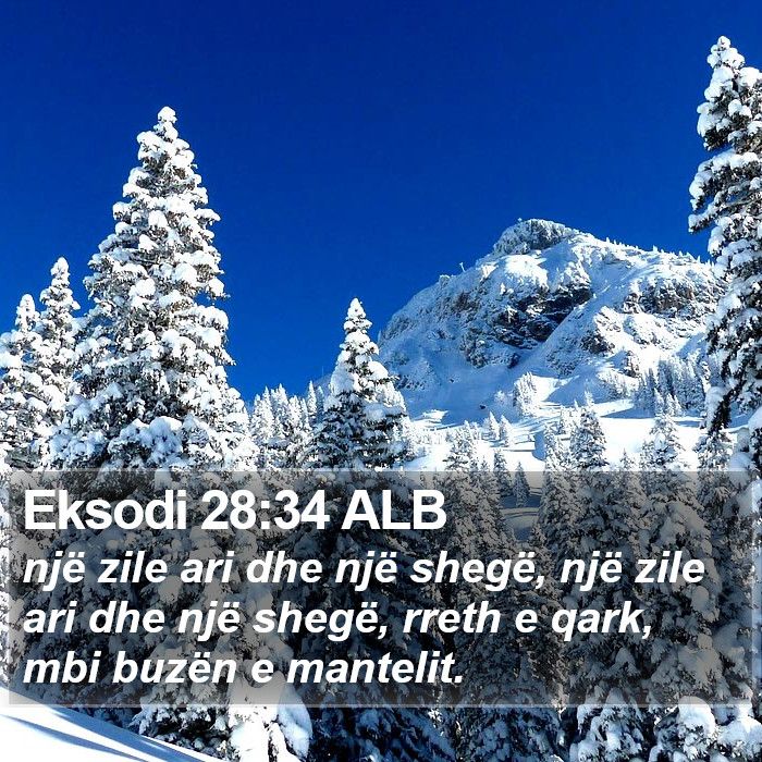 Eksodi 28:34 ALB Bible Study