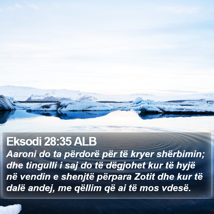 Eksodi 28:35 ALB Bible Study