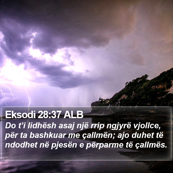 Eksodi 28:37 ALB Bible Study