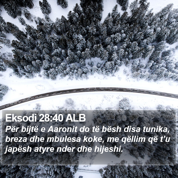 Eksodi 28:40 ALB Bible Study