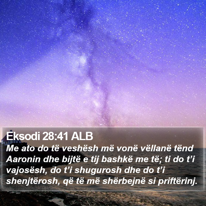 Eksodi 28:41 ALB Bible Study