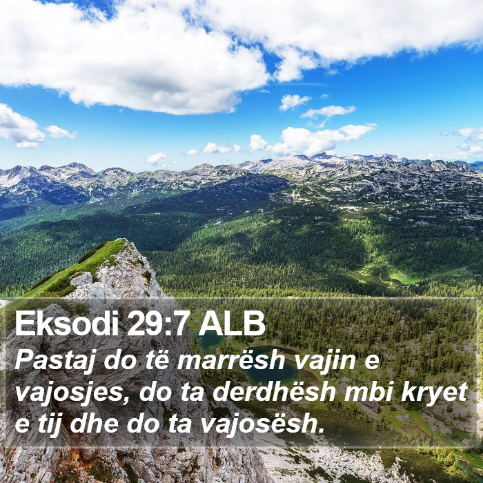 Eksodi 29:7 ALB Bible Study