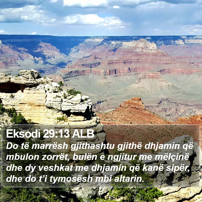 Eksodi 29:13 ALB Bible Study