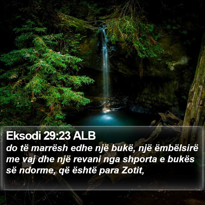 Eksodi 29:23 ALB Bible Study