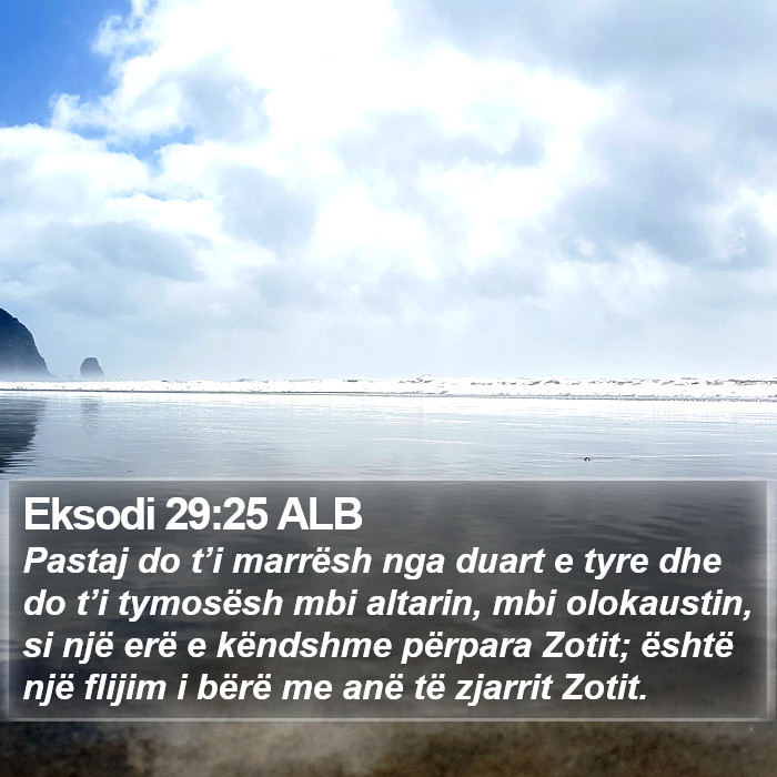 Eksodi 29:25 ALB Bible Study