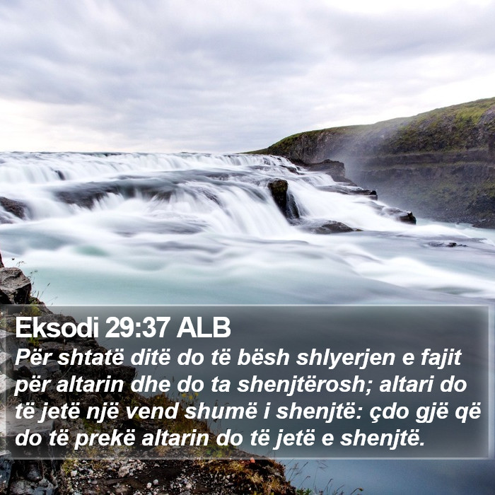 Eksodi 29:37 ALB Bible Study