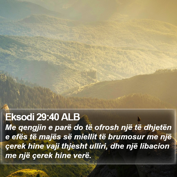 Eksodi 29:40 ALB Bible Study