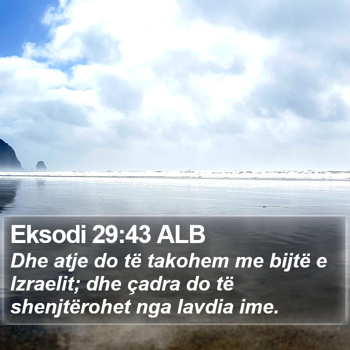 Eksodi 29:43 ALB Bible Study