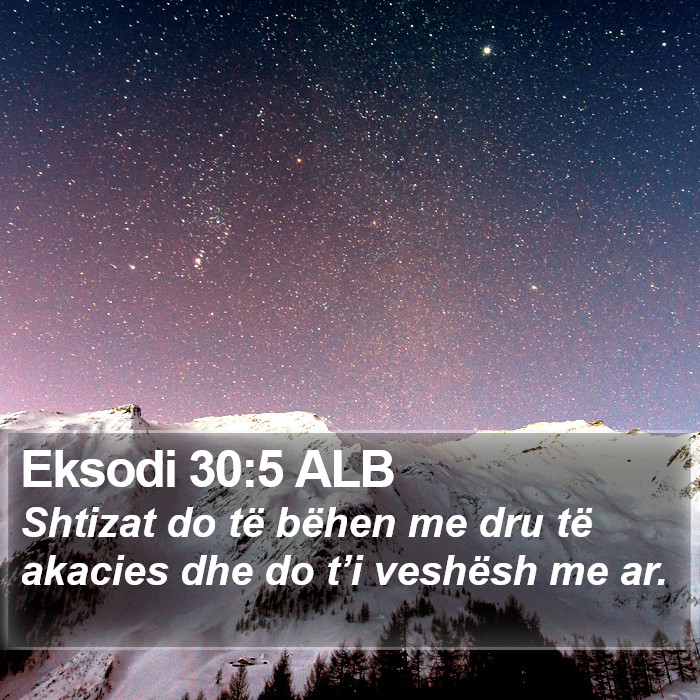 Eksodi 30:5 ALB Bible Study