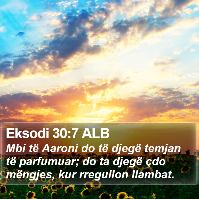 Eksodi 30:7 ALB Bible Study