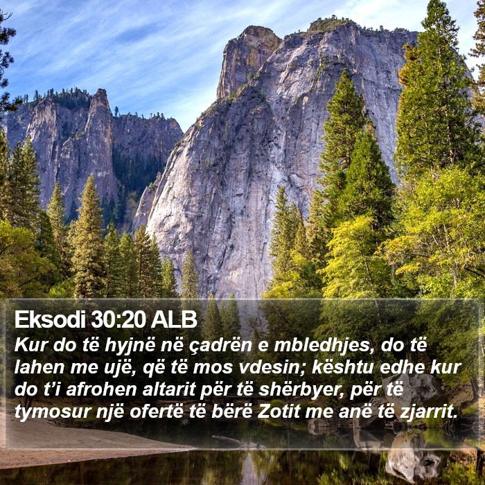 Eksodi 30:20 ALB Bible Study