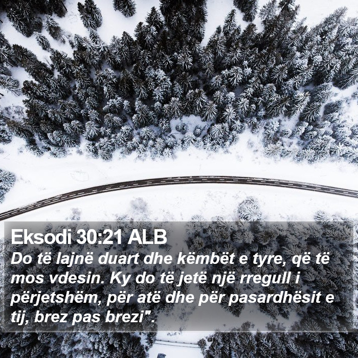 Eksodi 30:21 ALB Bible Study