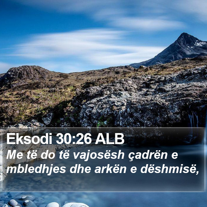 Eksodi 30:26 ALB Bible Study