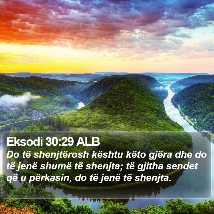 Eksodi 30:29 ALB Bible Study