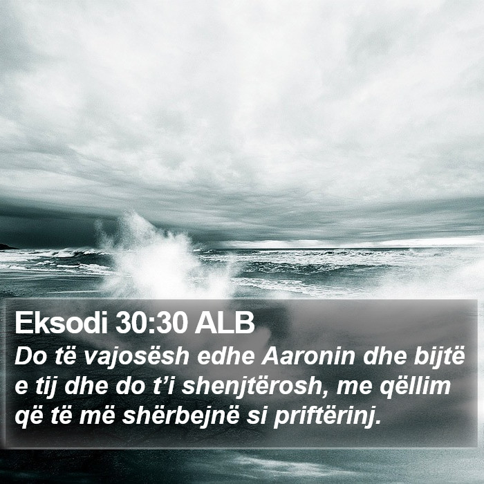 Eksodi 30:30 ALB Bible Study